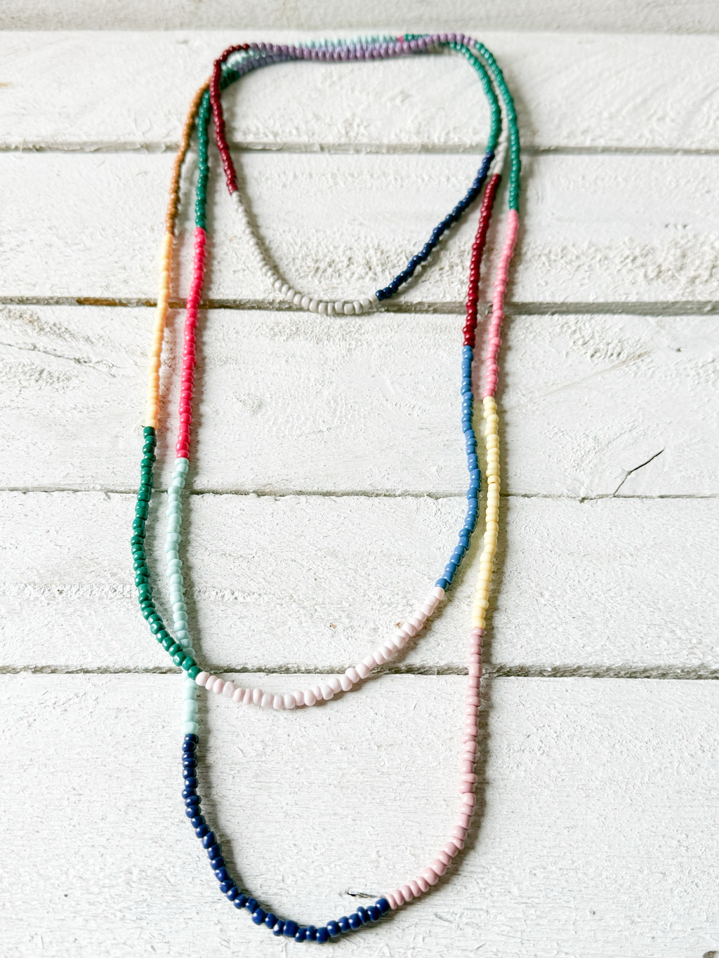 Collar extra largo franjas