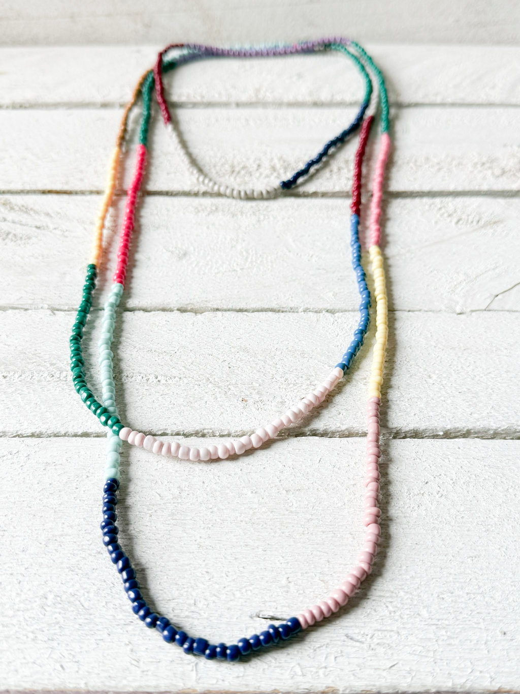 Collar extra largo franjas