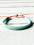 Pulsera cuero plano agua