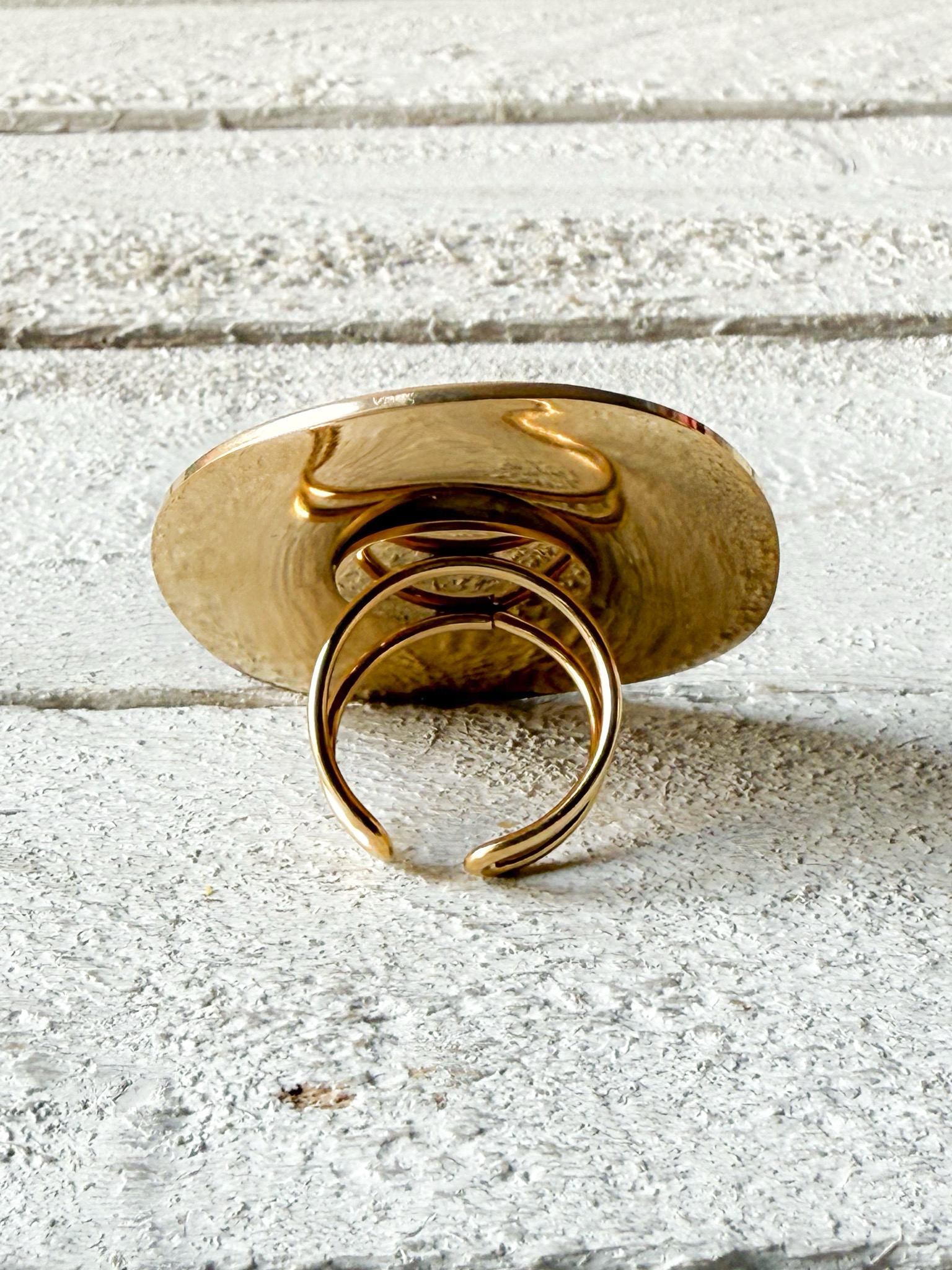 Anillo extra grande acero