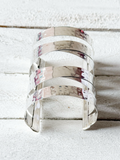 Brazalete romano ancho plateado