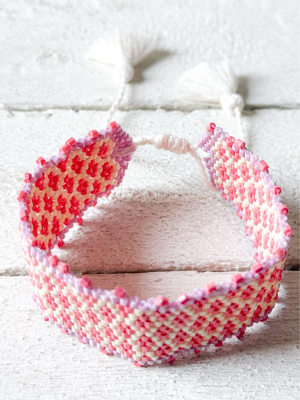Pulseras miyuki mezcla pompones