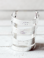 Brazalete romano ancho plateado
