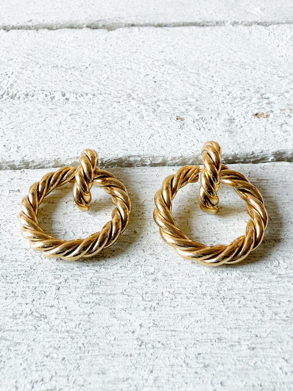 Pendientes doble aro cordón