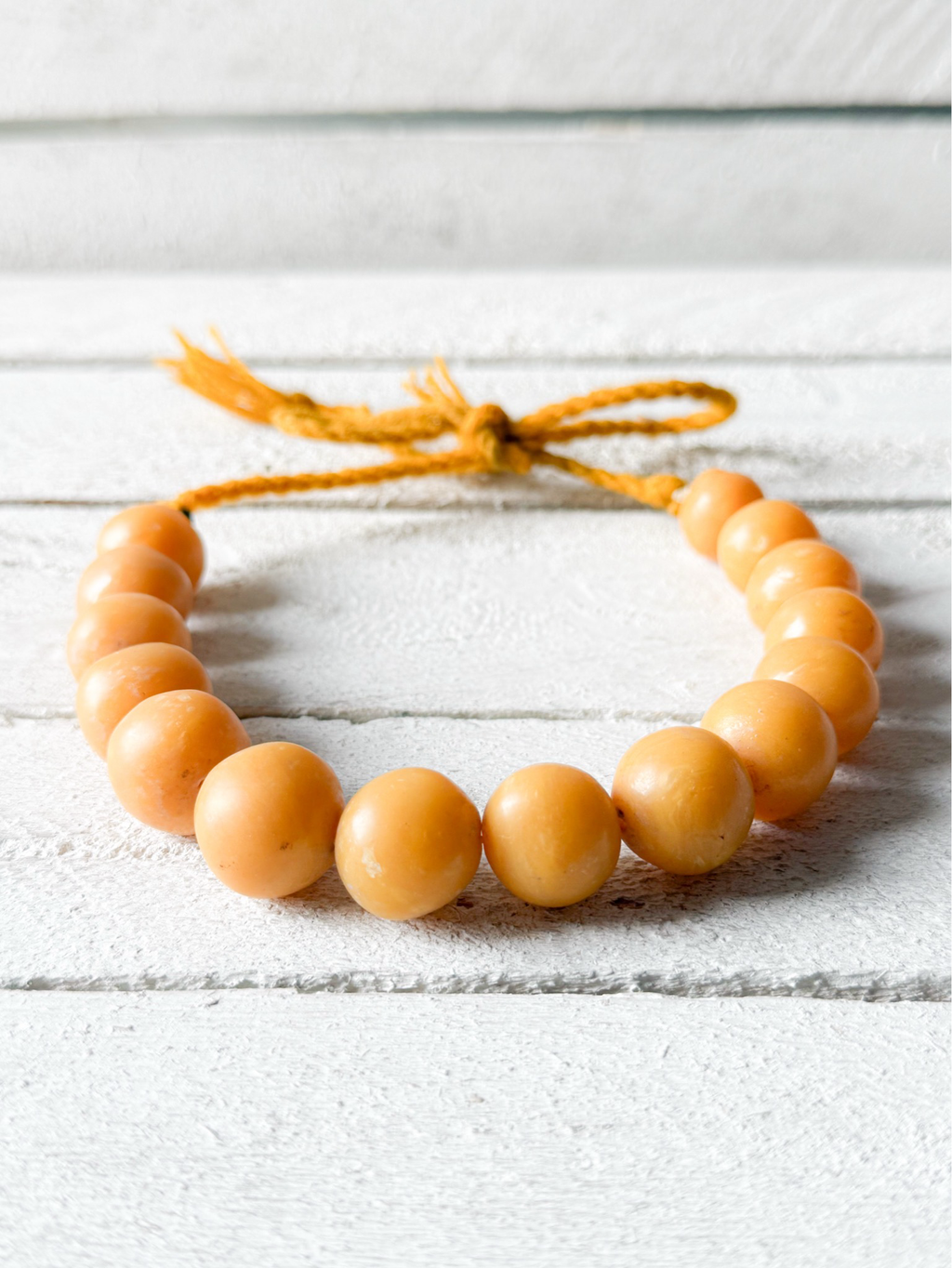 Gargantilla bolas naranja