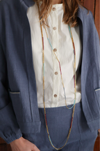 Collar miyuki mini rayas extra largo