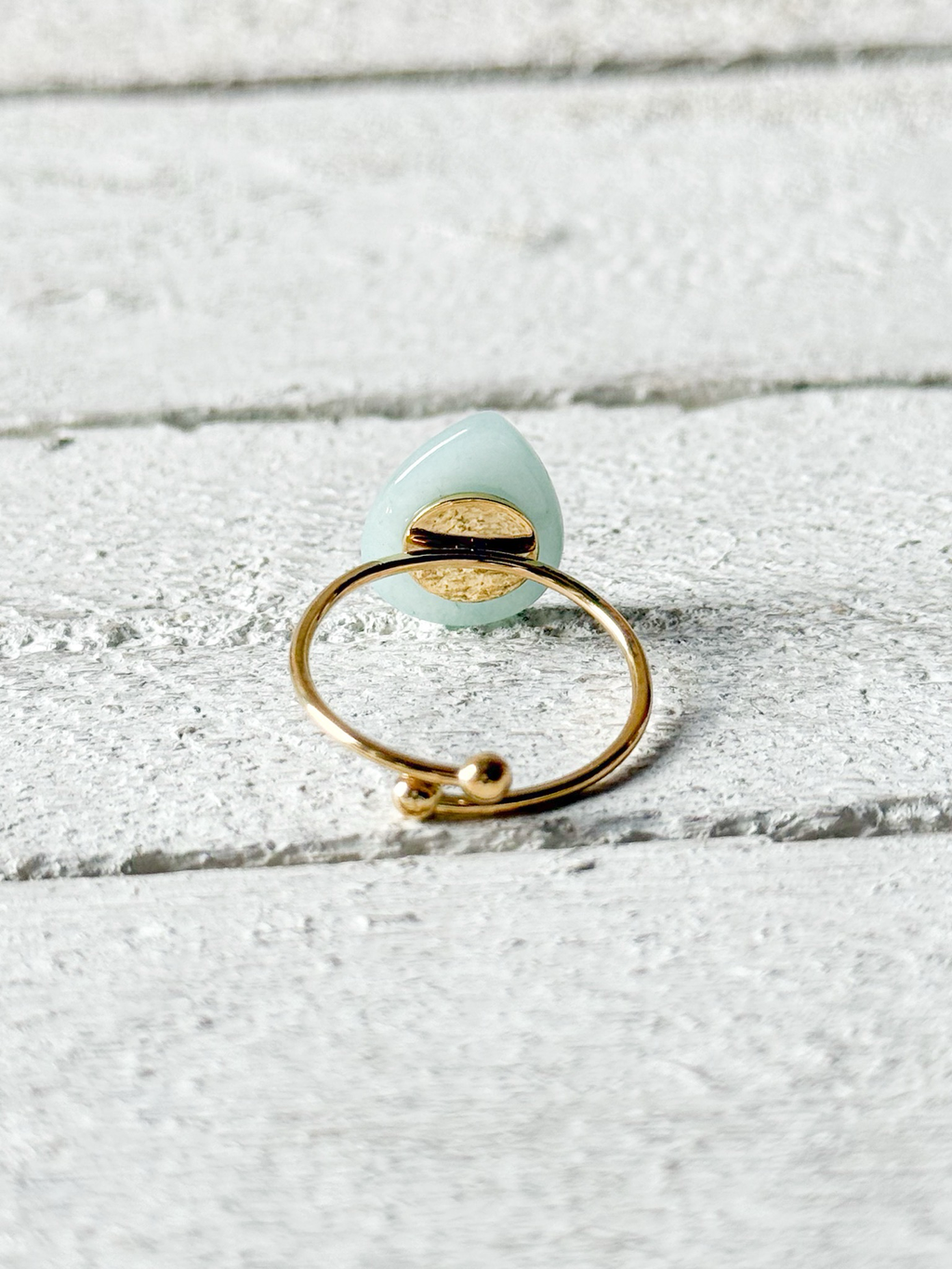 Anillo gota agua