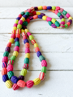Collar bolas paja
