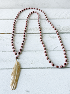 Collar bicolor pluma