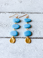 Pendientes guirnalda turquesa
