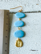 Pendientes guirnalda turquesa