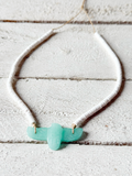 Gargantilla boho pájaro agua