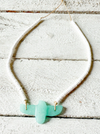 Gargantilla boho pájaro agua