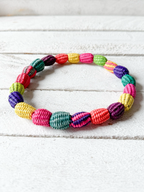 Gargantilla bolas paja colores