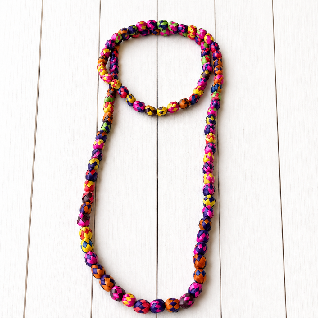 Collar paja colorines