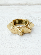 Anillo picos dorado