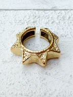 Anillo picos dorado