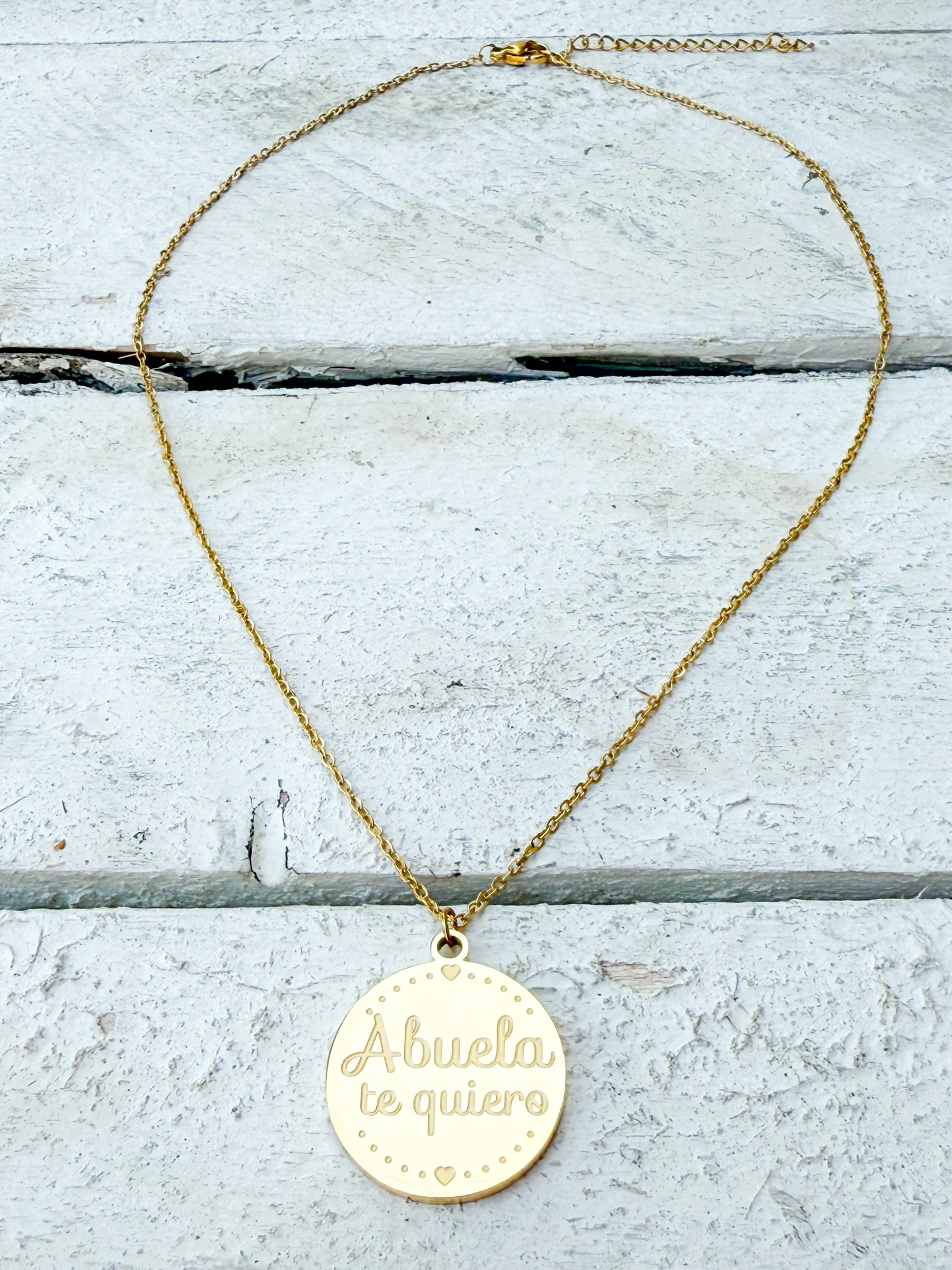 Gargantilla cadena “Abuela te quiero”