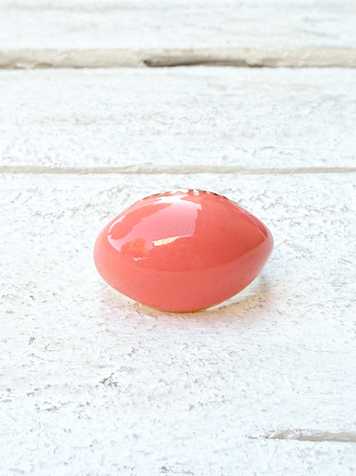 Anillo coral esmalte