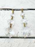 Pendientes cristal cascada