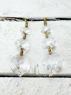 Pendientes cristal cascada