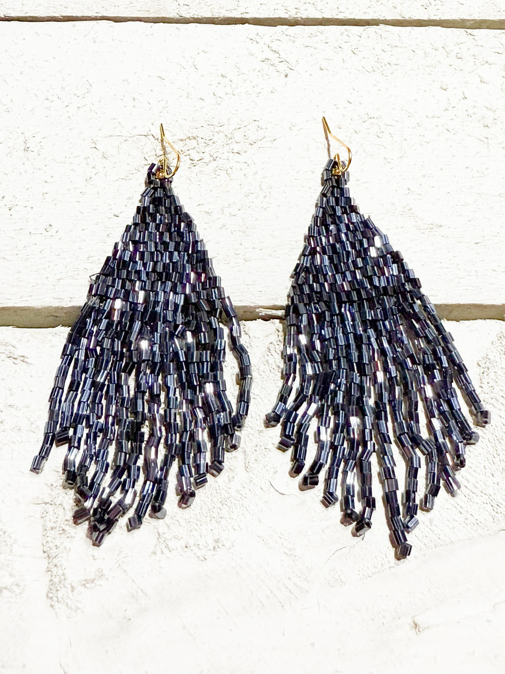 Pendientes miyuki gris