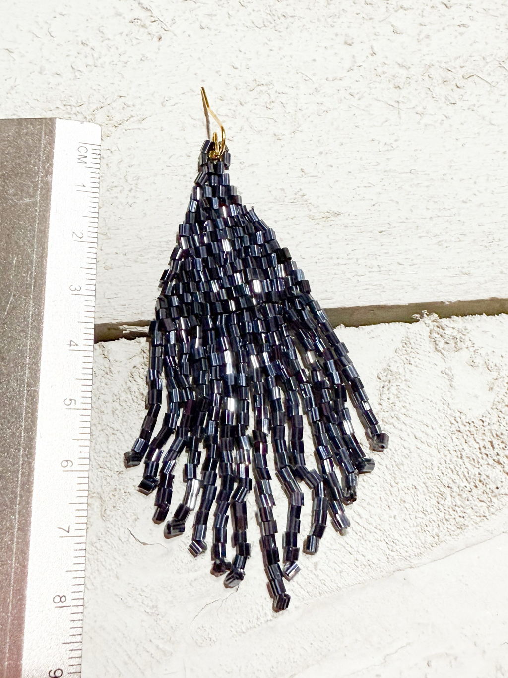Pendientes miyuki gris