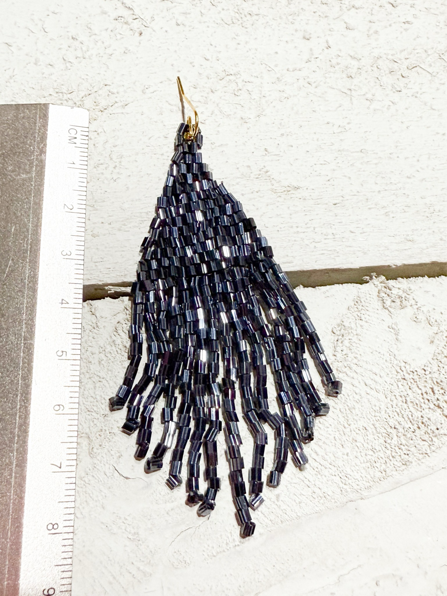 Pendientes miyuki gris