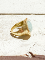 Anillo oval agua