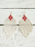Pendientes miyuki tribal natural