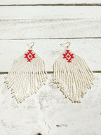 Pendientes miyuki tribal natural