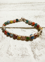 Pulsera piedras mix macramé