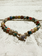 Pulsera piedras mix macramé