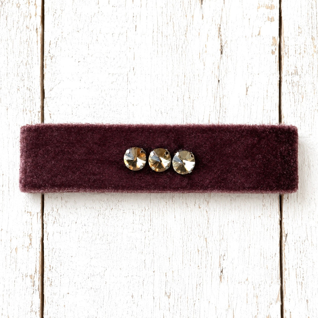 Gargantilla choker terciopelo marrón titanic