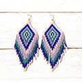 Pendientes miyuki morados