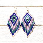 Pendientes miyuki morados