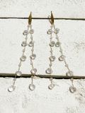 Pendientes cadenas cristales