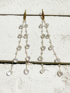 Pendientes cadenas cristales