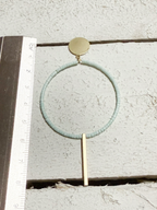 Pendientes aro barra agua