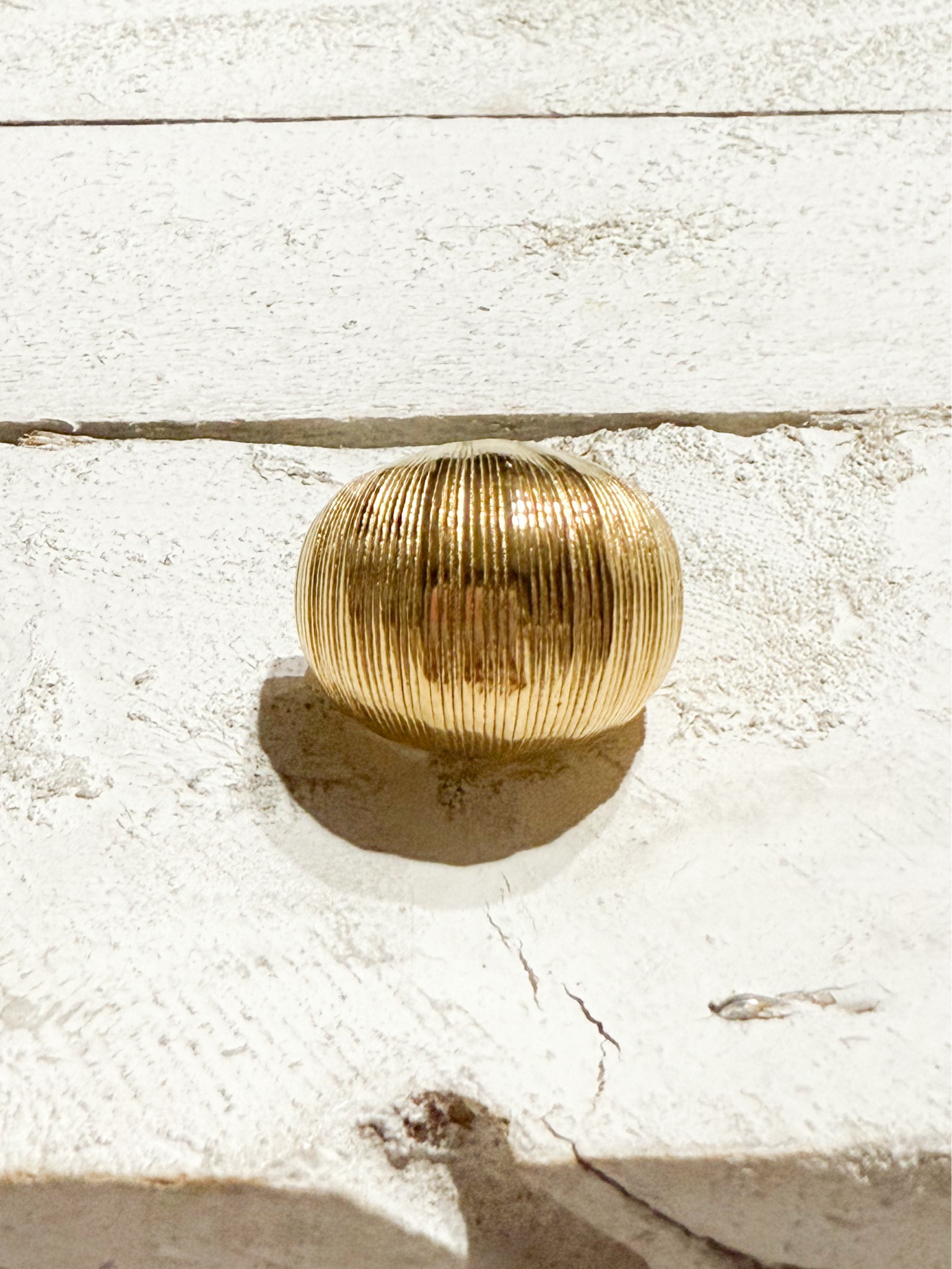 Anillo acero  rayado