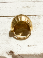 Anillo acero  rayado