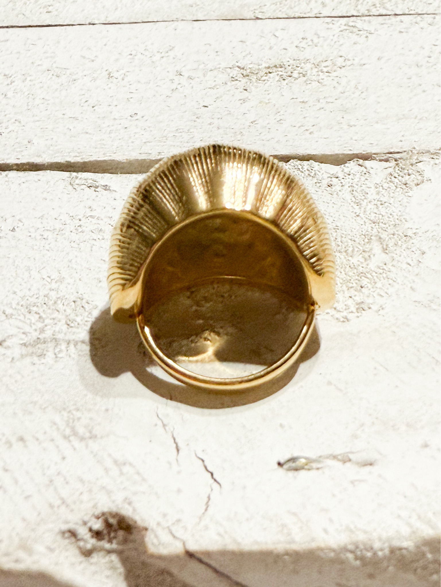 Anillo acero  rayado
