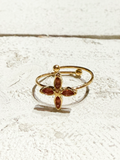 Anillo flor magenta