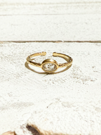 Anillo circonita fino