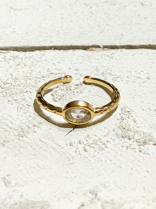 Anillo circonita fino