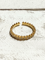Anillo circonitas fino