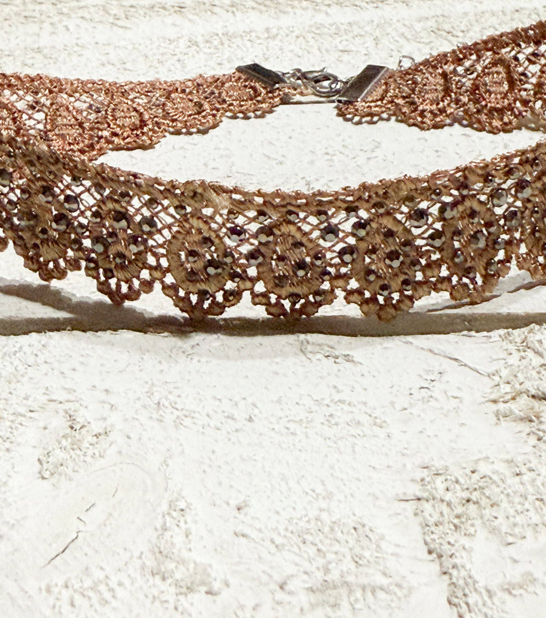 Gargantilla Choker vintage tela