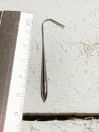 Pendientes gota acero plateada