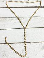 Collar gargantilla bolitas acero dorado