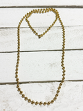 Collar gargantilla bolitas acero dorado